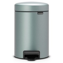 브라반티아 뉴아이콘 폐달휴지통 3L, 메탈릭민트, 1개