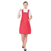 밤색바이어스 H형 방수 앞치마 중, 레드 (PO1107), 1개