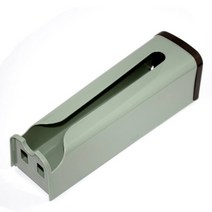 블럭마트 주방 비닐봉지 정리함 디스펜서, 그린, 1개