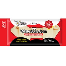 ANF 화이트본 강아지껌 M 1P, 소고기, 1개입