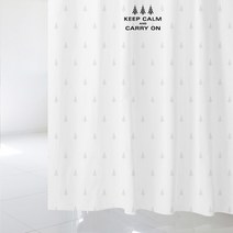 디자인수풀 북유럽 스타일 샤워커튼 + 플라스틱고리 12p sc418, 1세트