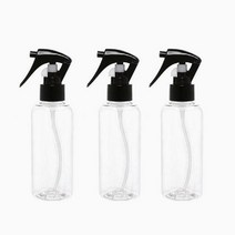 병도매닷컴 DT150 투명 건스프레이 용기, 검정캡, 3개입