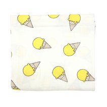 디케이홈 아이스크림 이중거즈 아기블랭킷 S, 노랑