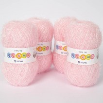 연일섬유 웰빙수세미 실 4p, 05 연분홍, 4개입