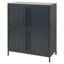 마켓비 PIDOR 캐비닛 4문 9131110, 다크그레이