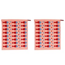 노리터 피쉬피쉬 고리타올, 분홍, 2개입