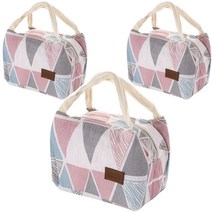 블럭마트 방수 보온보냉가방 & 파우치 핑크, 3개입