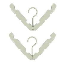 리버그린 여행용 접이식 옷걸이 특, 그린, 2개