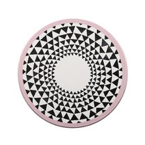 마켓감성 북유럽풍 세라믹 컵받침, 라운드 핑크