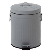 클래식 러브빈 무소음 페달휴지통 5L, 1개, 러브빈 그레이 5리터