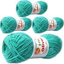 행복뜨기 올리버 뜨개실 4p, 564 옥색, 4개