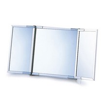 야마무라 알루미늄 프레임 삼면 스탠드 거울, 혼합 색상