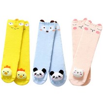 베베니즈 도톰컬러 입체인형 니삭스 3종세트