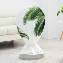 다샵 패브릭 지퍼식 스탠드 선풍기 커버, 1개, 트로피칼그린