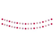 쓱싹 폼폼볼 가랜드 DIY 파티소품 40p 2세트, 핑크