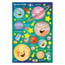 환타스틱스 야광별 스티커 NS-47 3p, 행성친구들