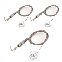 선반나라 벽면 원반 액자걸이 소, 실버, 3개입