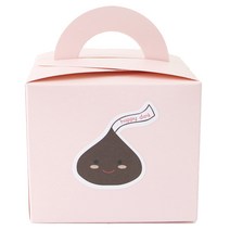 황씨네도시락 무지박스 16p + 스티커 빅초콜릿 16p, 핑크, 1세트