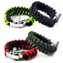 블럭마트 캠핑 파라코드 생존팔찌 A, 랜덤 발송, 4개입