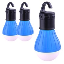 블럭마트 LED 캠핑전등 걸이형, 블루계열, 3개입