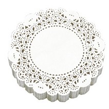 도나앤데코 엘리니 도일리 페이퍼 8.8cm, 화이트, 250개입
