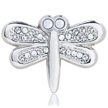 러비스 스와로브스키스톤 잠자리 골프 볼마커, A로듐