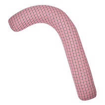 아인하우스 미니체크 지팡이 바디필로우 솜포함, 체리