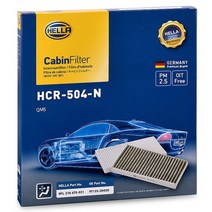 헬라 차량용 에어컨필터, HCR-504-N(QM5), 1개