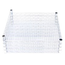 코랙코리아 산업용 메탈 랙 610 x 1070 4p + SF 지지대 610, 크롬(실버)