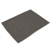 아울리빙 블랙패턴 디자인 식탁매트, K, 42 x 32 cm