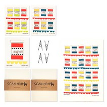 스칸맘 스파이스 블루 티타올 세트, 1세트