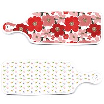 Loem 디자인 붉은빛동백 서빙 도마 2p 세트, 붉은빛동백, 우산, 1세트