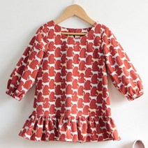 [아씨원단] DIY옷패턴]75-732 P897 - Dress(아동 원피스) Z1 패턴