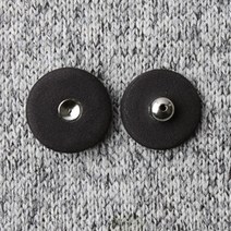 싸개스냅단추 2p세트 11mm, 차콜, 15세트