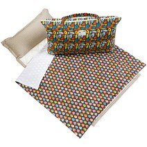 코니아일랜드 사과라벨 여름용 어린이집 낮잠이불세트 마이크로화이바, 몽이 브라운