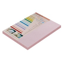 종이문화 친환경색지 레인보우카드 No.23 코스모스핑크, A4, 50매