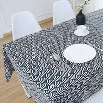 비케이 코튼 테이블보 북유럽 정원 느낌, 24, 130 x 180 cm