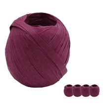 도나앤데코 종이 포장 라피아끈 20야드, 024 자주, 5개입