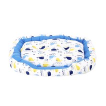 도그포즈 애니멀프렌즈 사각 반려견 방석, 블루돌핀