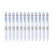 신지 트리플 O Ball 3색 다색펜 0.38mm, 블루, 12개입
