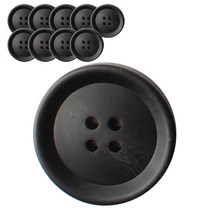 동화상가몰 소뿔단추2 23mm, 블랙무광, 10개입