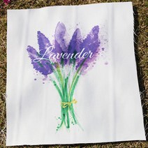 패브릭아트 컷트지 원단 과일친구들 4p, 라벤더