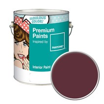 노루페인트 팬톤 내부용 실내벽면 무광 페인트 4L, 19-1522 Zinfandel