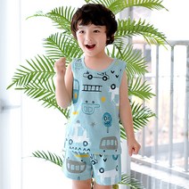 메이키즈 남아용 드림 카 민소매 쟈가드 실내복