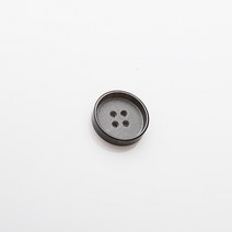 HR빅버튼 샌더슨 단추 18mm, 블랙, 8개입