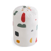 마켓감성 PEVA 원형 방수 옷이불 정리백 S, 기하학무늬, 1개