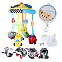 꿈나라 붕붕 더블모빌 + 수동오르골, 혼합 색상