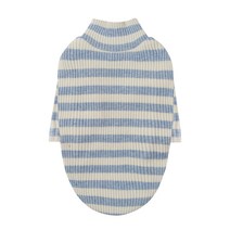 퍼피엔젤 Saint Angels 골지 하이넥 강아지 7부 긴소매 티셔츠 PA-TS589, #714(BLUE)