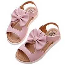 엠케이 여아용 리본 밸크로 샌들