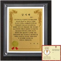 럭키심볼 고급귀족 감사패 8G 어머니 감사패 + 24K 골드 카네이션 전자파 스티커